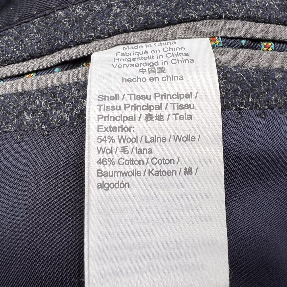 J.Crew Ludlow Slim-fit Unstructured Blazer in English Wool-Cotton Size 42L Blue - Picture 7 of 14